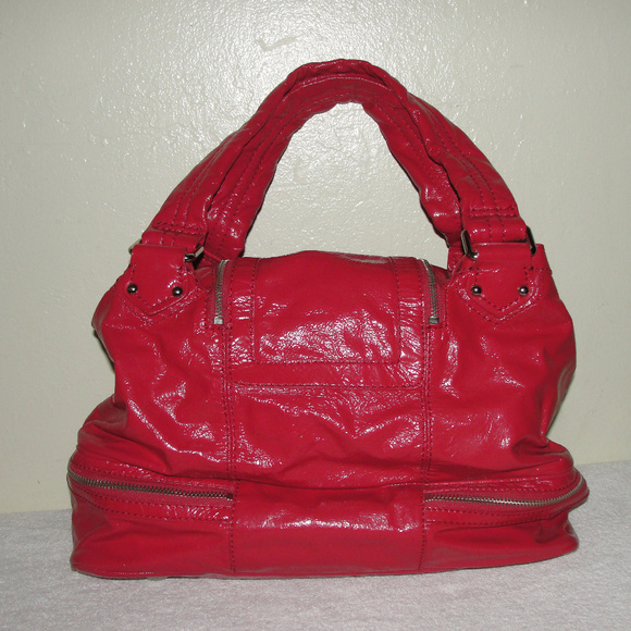 beautiful red leather purse size large - Picture 2 of 7